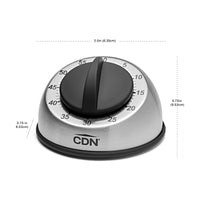 MT1 - CDN -  Temporizador  Cocina Cuerda   1 Hr en minutos  acero inox